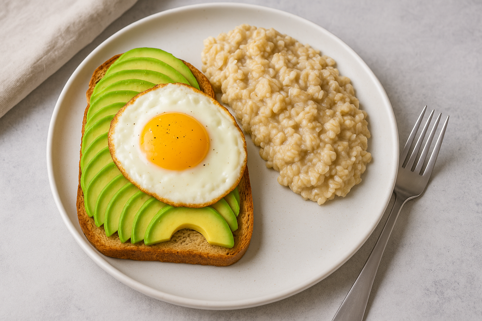 Desayuno basado en aguacate